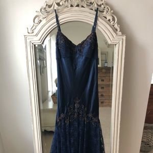 Xscape Dark Blue Formal Dress